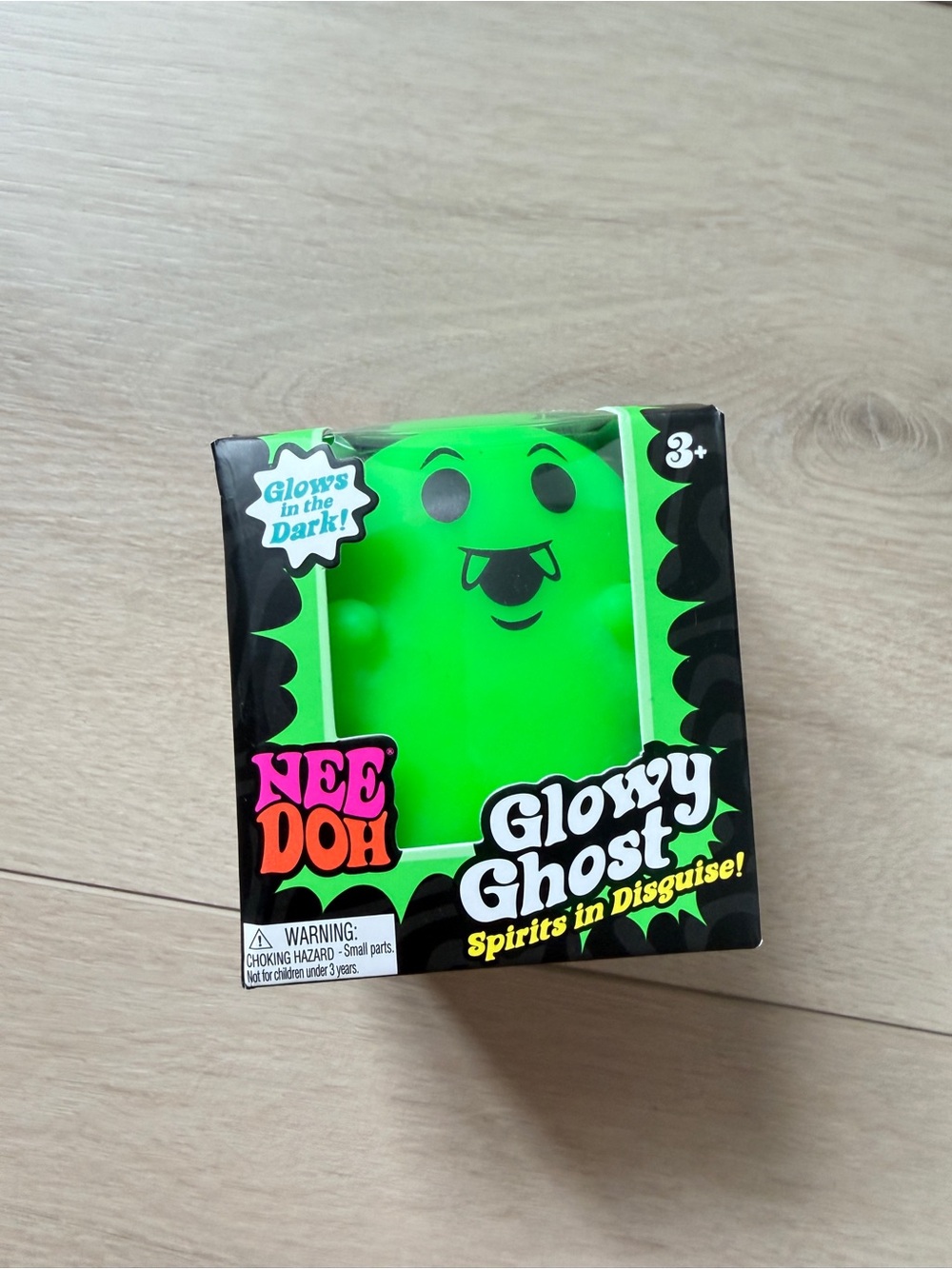 Brand New NeeDoh Glowy Ghost Stress Ball - Green Glow